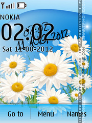 Daisy Digital Clock theme screenshot