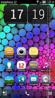 Abstract Bubbles theme screenshot