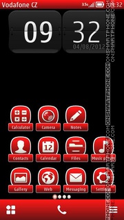 Red and Black 02 tema screenshot