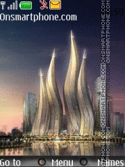 Future Skyscraper In Dubai City tema screenshot