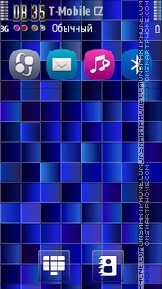 Bluetiles 5th tema screenshot