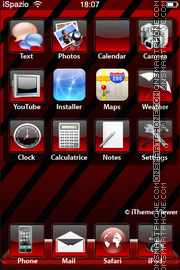 Capture d'écran Red Winterboard Style thème