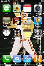 Скриншот темы Freddie Mercury 01