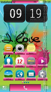 Love U 07 tema screenshot