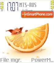 Orange 04 es el tema de pantalla