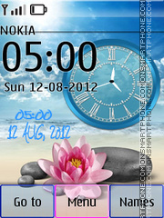 Lotus Dual Clock theme screenshot