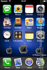 Capture d'écran Blue Apple 02 thème