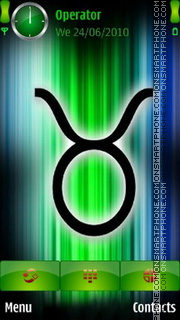 Taurus Zodiac Sign theme screenshot