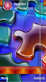 Скриншот темы Puzzle Colours