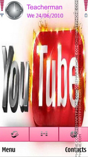 YouTube-Logo es el tema de pantalla