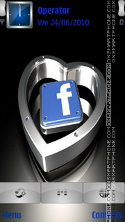 FaceBook Logo es el tema de pantalla