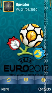 Capture d'écran Ukraine Euro logo 2012 thème