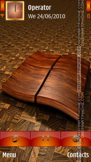 Скриншот темы Windows 8 Wooden 3d logo