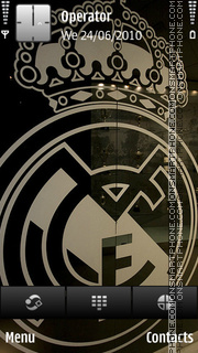 Capture d'écran Real Madrid thème