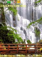 Скриншот темы Beautiful Waterfall