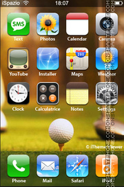 Capture d'écran Golf thème