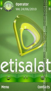 Capture d'écran Etisalat Logo thème