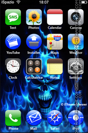 Abstract Skull tema screenshot
