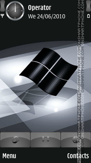 Capture d'écran Windows Black White thème