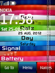 Coloured Digital tema screenshot