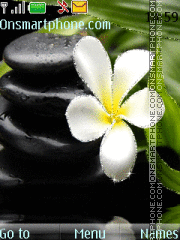Flower and stone theme screenshot