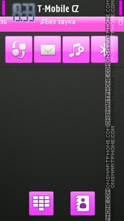 Pink Carbon 5th theme screenshot