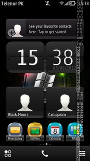 Black 8 tema screenshot