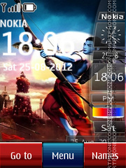 Ram SWF Clock Theme-Screenshot