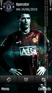 Ronaldo United tema screenshot