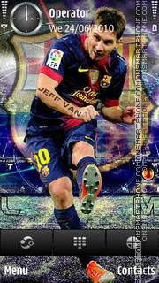 Lionel Messi theme screenshot