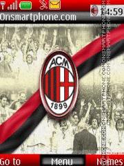 Capture d'écran AC Milan thème