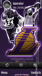 Lakers tema screenshot
