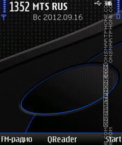 Capture d'écran Black & Blue thème