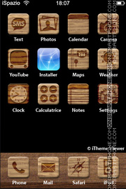 Music - Wood theme screenshot