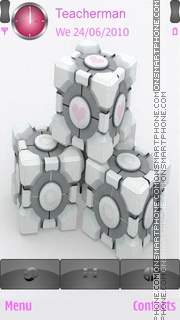 Скриншот темы Digital Cubes
