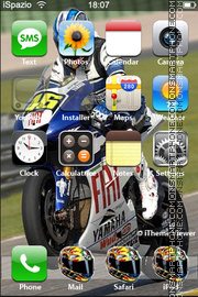 Valentino Rossi 08 theme screenshot