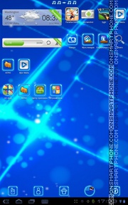 Capture d'écran Blue Music 02 thème