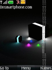Glow Cube tema screenshot
