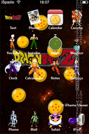 Скриншот темы Dragonballz 01