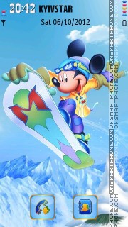 Capture d'écran Snowboarder thème