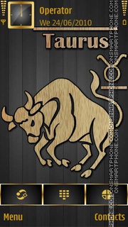 Taurus Sign theme screenshot