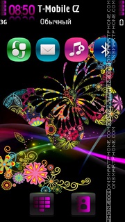 Butterfly loves theme screenshot