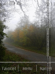 Capture d'écran Foggy Autumn thème