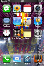 Скриншот темы Barca FC Barcelona