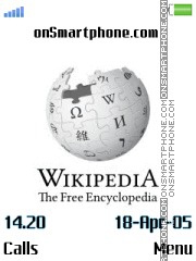 Wikipedia es el tema de pantalla