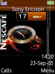 Nescafe Clock 01 es el tema de pantalla