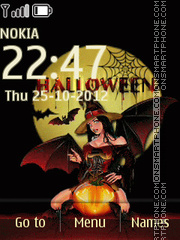 Halloween Witch 04 tema screenshot