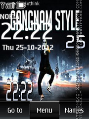 Gangnam Style Digital tema screenshot