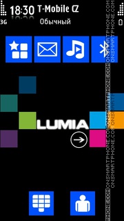 Capture d'écran Nokia 5230 Lumia thème