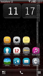 Galaxy Red theme screenshot